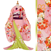 引き振袖：W008 スザンヌピンク 花扇| 婚礼衣装レンタル | 京都着物
