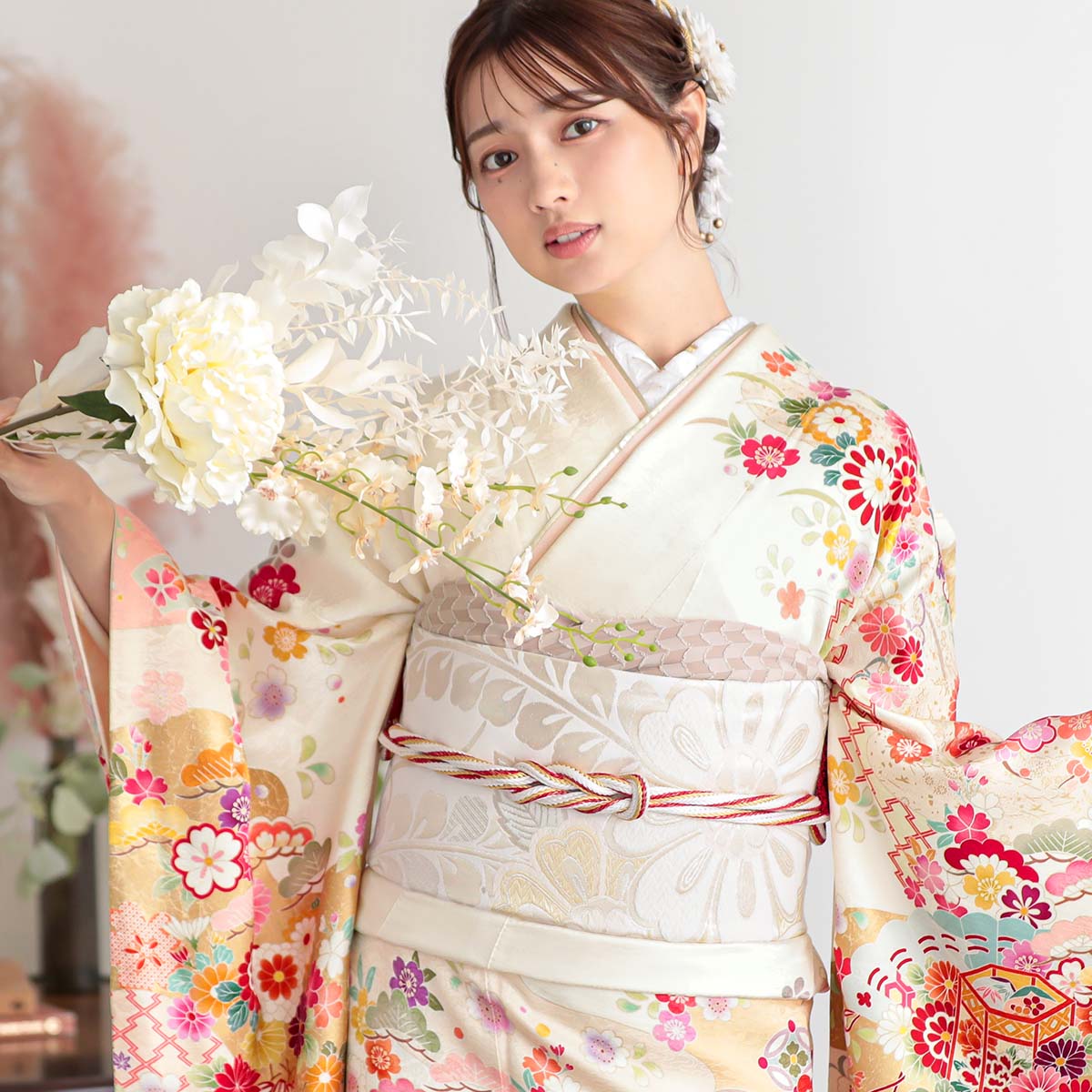 ≪即着用可能≫ 振袖 正絹 フルセット 160cm~170cmの方用【929