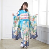 振袖：R1488 MIIA 水色 桜松藤(絹)│ 振袖レンタル │ 京都着物