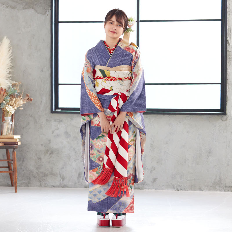 振袖：R154 きぬたや総絞り京友禅 熨斗☆(絹)│ 振袖レンタル │ 京都