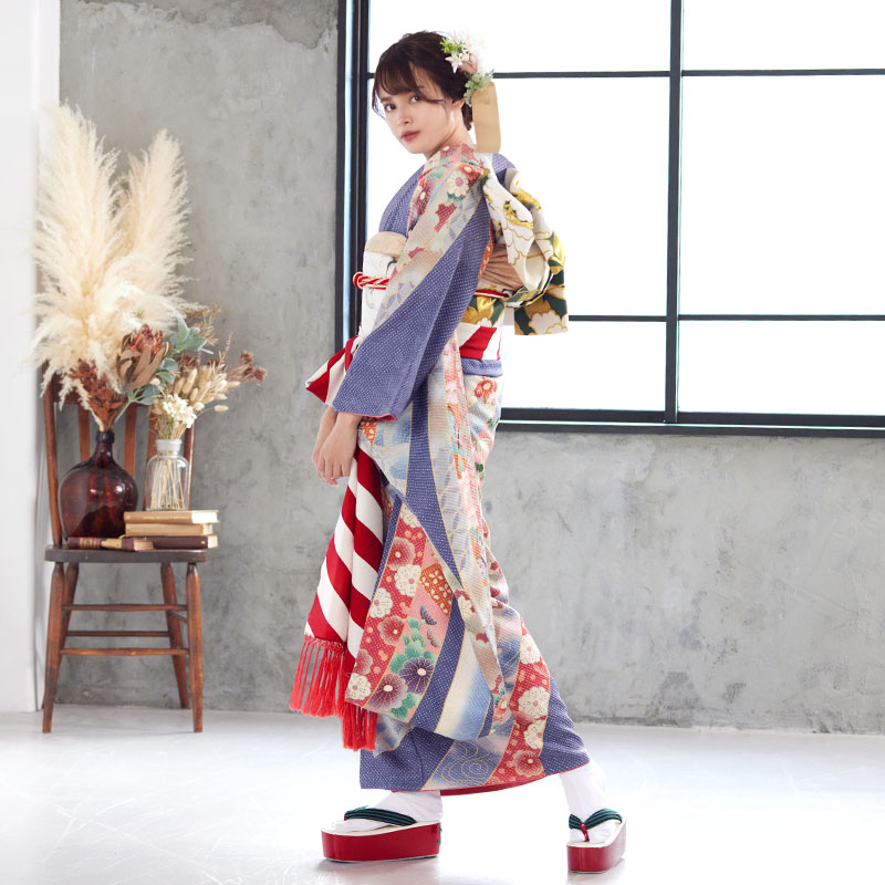 振袖：R154 きぬたや総絞り京友禅 熨斗☆(絹)│ 振袖レンタル │ 京都