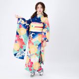 振袖：R1880 芸艸堂 青 梅尽くし│ 振袖レンタル │ 京都着物レンタル夢館