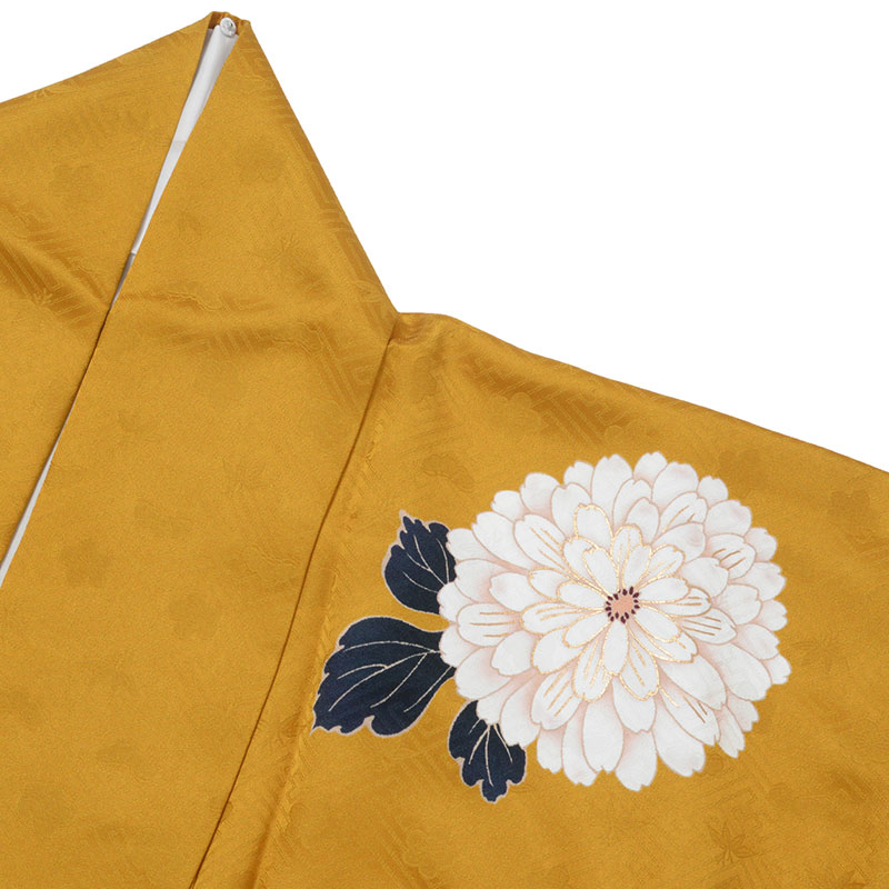 振袖： R2052ナナイロからし色 菊