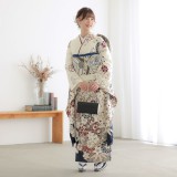振袖:R2056 オフホワイト 菊に竹梅│ 振袖レンタル │ 京都着物 振袖:R2056 オフホワイト 菊に竹梅│ 振袖レンタル │ 京都着物