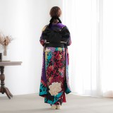 振袖：R2092 Lako Kula 紫 大牡丹と藤☆(絹)(R1722)│ 振袖レンタル