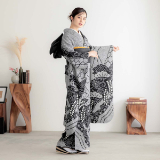 振袖 フルセット 総絞り 黒