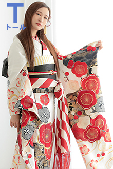 振袖レンタル 赤 桜と楓(絹)(宅) 成人式 結婚式 一点物 対応身長154〜165cm 2〜11月利用 R1173 振袖レンタル 赤 桜と楓(絹)(宅) 成人式 結婚式 一点物 対応