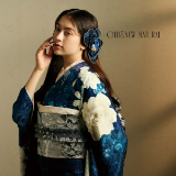 振袖：R2207 OLD&NEW 青 牡丹│ 振袖レンタル │ 京都着物レンタル夢館