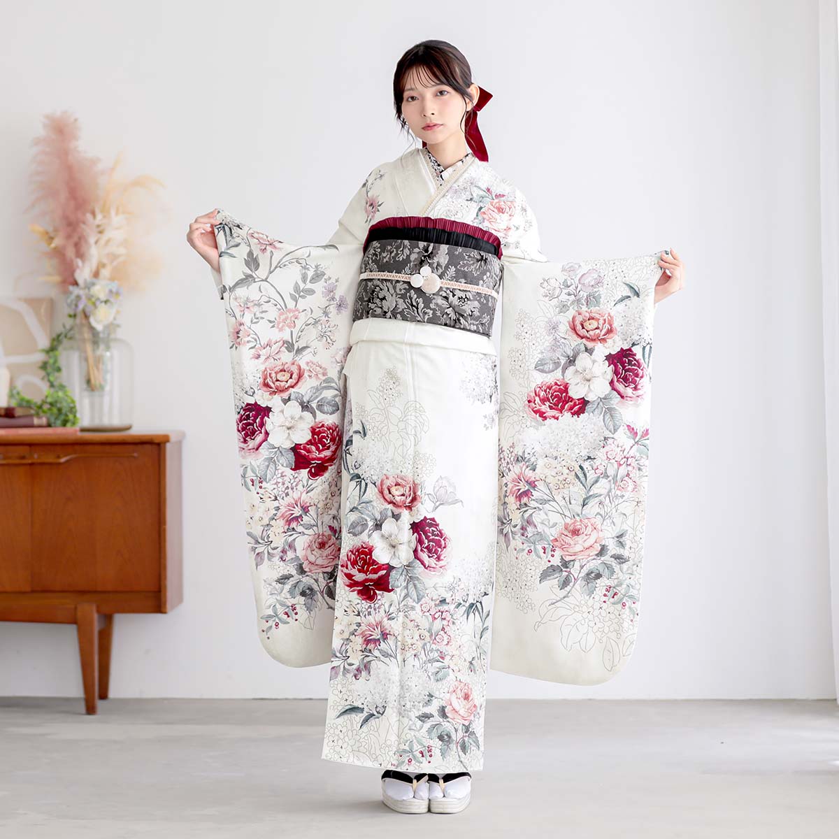 gyhtei 花柄 JUMADIBA着用 振袖：R2228 JILL STUART JI-152 チェルシーガーデン│ 振袖レンタル