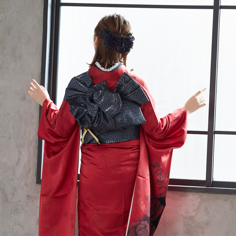 売約済み【Retoro Modern】★★正絹紅型振袖7点フルセット★★ 楽天市場】【成人式 振袖 レンタル】RS520 正絹 辛子 紅型 菖蒲牡丹に