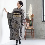 振袖：R534 黒 総絞り金駒桜模様☆(絹)│ 振袖レンタル │ 京都着物