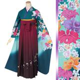 【S2309】着物 正絹 袷 振袖 緑青色×深紫 単品販売♪ 楽天市場】[3万円均一SALE]【成人式 振袖 レンタル】RS123 正絹
