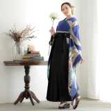 日野川★振袖★袴セット 振袖袴: R1429 青 熨斗に菊花☆(絹)│ 袴レンタル │ 京都着物