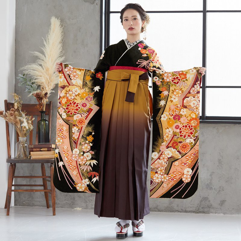 【再販 振袖】着物と袴　女の子　100-110㎝ 楽天市場】【レンタル】【袴 17点セット 正絹振袖】振袖着物
