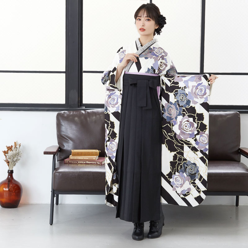 正絹お振袖 長襦袢 7点セット トールサイズ 薔薇尽くし 美品