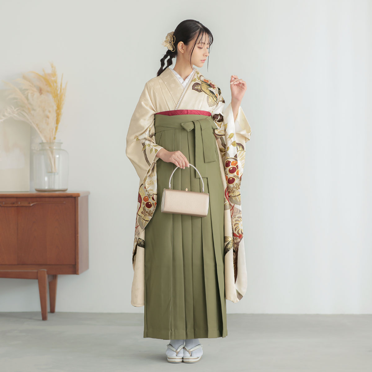 髪飾り(和装)158 正絹帯生地リボン 埋め 