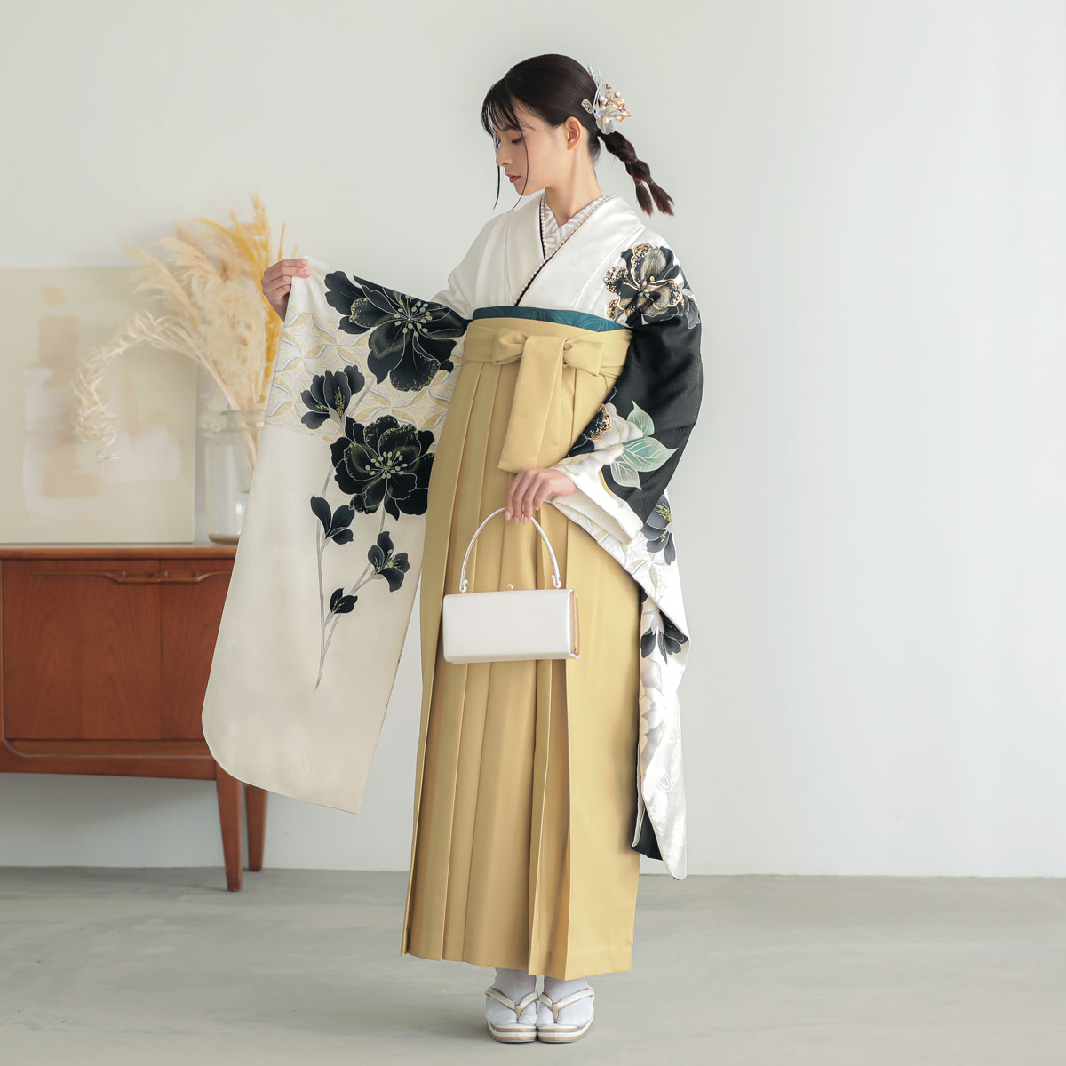 【七五三　着物セット　ブランド花夢二　7歳　 髪飾りプレゼント付き 本日のみ値下げ【七五三 着物セット ブランド花夢二 7歳 髪飾り