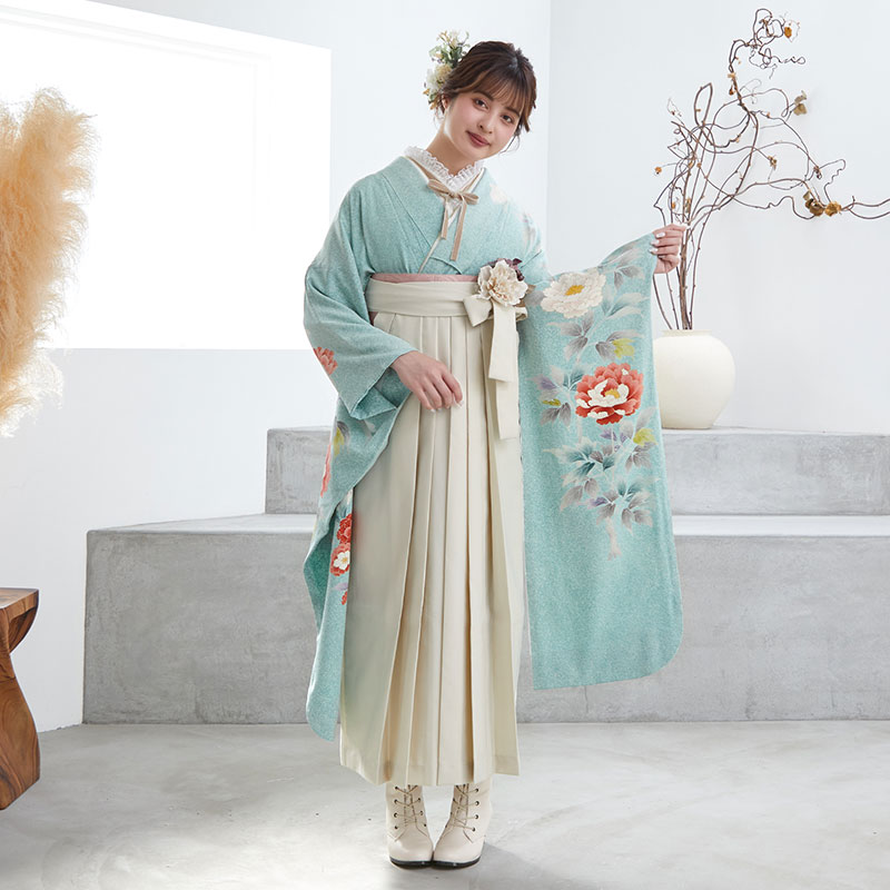 振袖 身長157-172cm 水色辻が花正絹