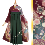 ■E4124■美品■紅海老茶色　花尽くし　京友禅　袷　振袖　丈166 裄68 □E4124□美品□紅海老茶色 花尽くし 京友禅 袷 振袖 丈166 裄68