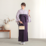 Eiko様　袴　兜　裾ゴム無し　50-60サイズ 先生袴：H984 ハナエ・モリ 色無地 藤色│ 袴レンタル │ 京都着物