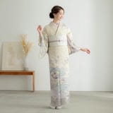 セールファッション - 訪問着 雪輪に美しい花模様 金彩 着物