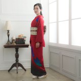 訪問着・付け下げ 黒色と赤のチェック柄 楽天市場】【スーパーSALE】付下げ訪問着 国内染め お仕立て着物