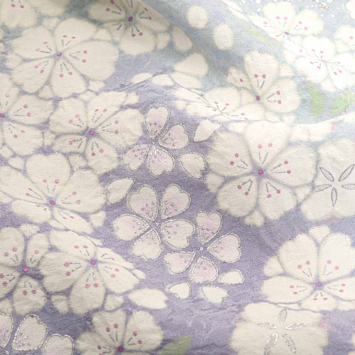 訪問着：H1289 桂由美 薄藤 枝垂れ桜| 訪問着レンタル │ 京都着物