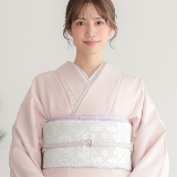 訪問着：H1351 桂由美 桜鼠 蔦に桜| 訪問着レンタル │ 京都着物