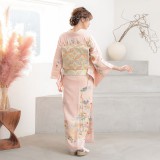 （62）送料込み 訪問着 15点まとめて バラ売り不可 着物　着用可能〜汚れあり 6万円均一】 手加工染訪問着 ≪御仕立て上がり・中古美品≫ 「小紋付桜