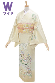 訪問着：H848 薄緑 貝桶と牡丹の花(w)☆| 訪問着レンタル │ 京都着物