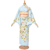 訪問着:H861 水色 桜| 訪問着レンタル │ 京都着物レンタル夢館 訪問着:H861 水色 桜| 訪問着レンタル │ 京都着物レンタル夢館