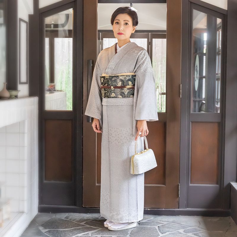 大人用 着物 訪問着 絹100%