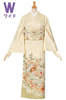 色留袖：E180 桜色 吉祥松竹梅に観世水| 色留袖レンタル │ 京都着物