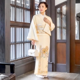 色留袖：E177 ピンク 唐花鳳凰文| 色留袖レンタル │ 京都着物レンタル夢館