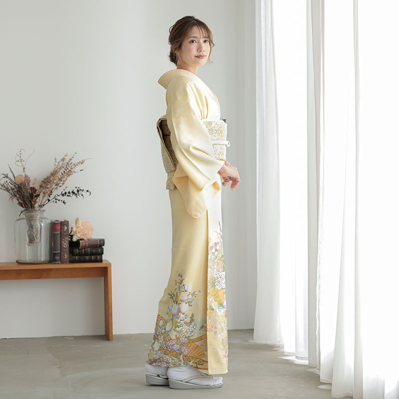 正絹 作家物 色留袖 花嫁行列(未使用品)