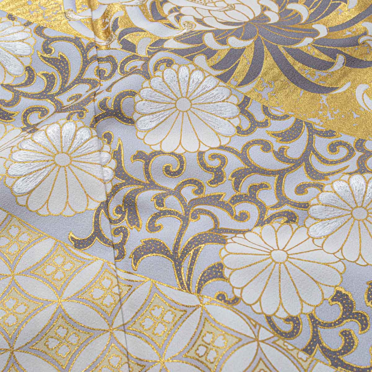 重ね十六枚菊に唐草模様 祝い銅鏡ロマンを大切に 重ね十六枚菊に唐草模様 祝い銅鏡ロマンを大切に