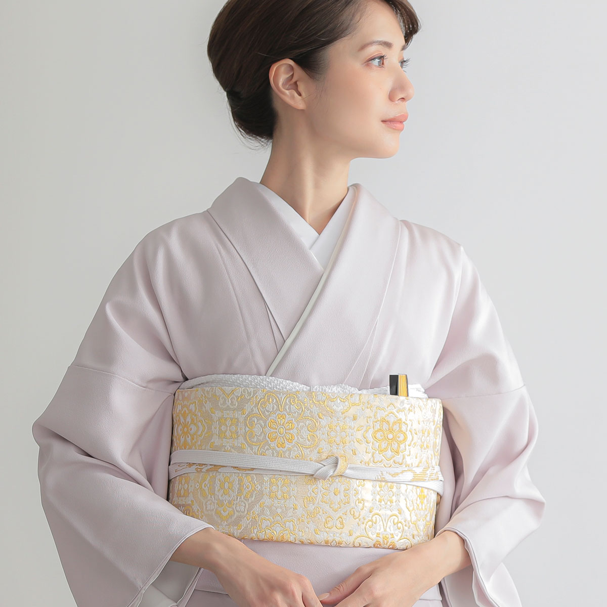 色留袖：E293 桂由美 藤鼠 菊に唐草七宝(E296)| 色留袖レンタル
