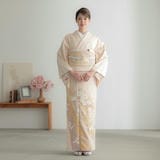 #140 正絹 色留袖【リユース着物】#Letter bee 140 正絹 色留袖【リユース着物】#Letter bee（【楽天市場】色