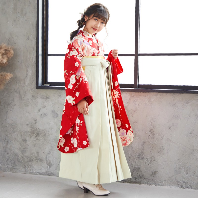 【新作 各サイズ1着】着物と袴 女の子 110-120㎝ 楽天市場】袴 上下セット 女の子 女子 キッズ 着付け 不要 卒業
