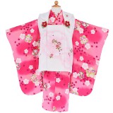 503ag11着物のみ□七五三 三歳 女児 着物&被布 金彩 梅 菊 □美品 503ag11着物のみ□七五三 三歳 女児 着物&被布 金彩 梅 菊 □美品