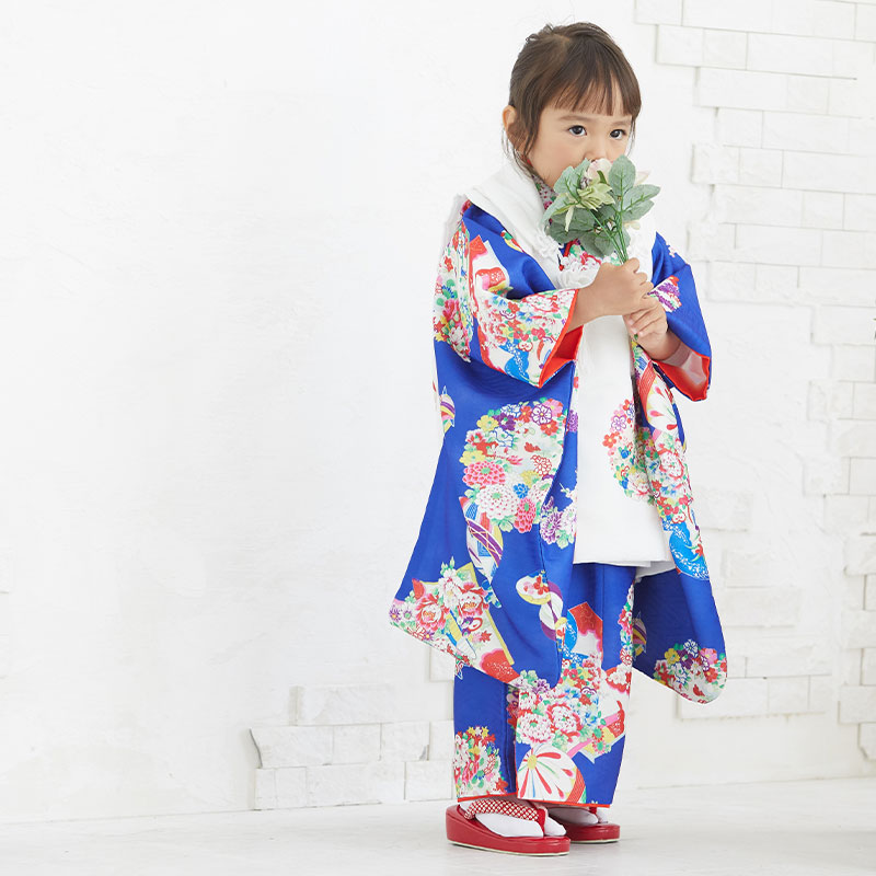 509agu18□七五三 三歳 女の子 着物&長襦袢 部分絞り 鞠 花□美品 509agu18□七五三 三歳 女の子 着物&長襦袢 部分絞り 鞠 花□美品