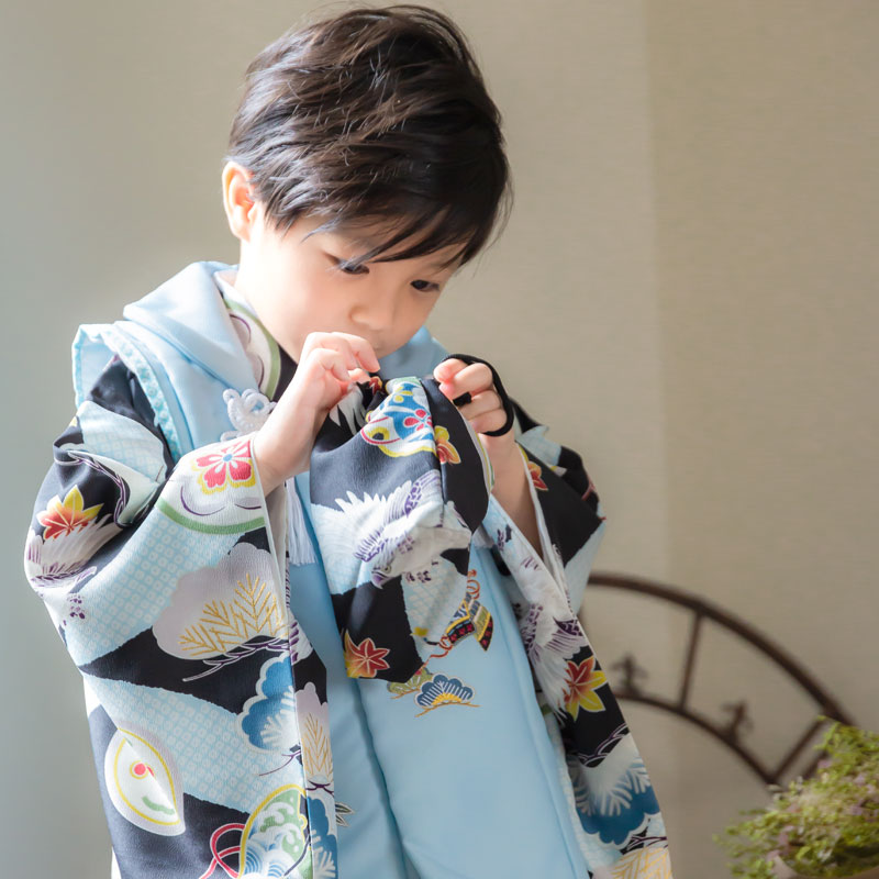 七五三 着物 ３歳　男の子　被布 楽天市場】【七五三 着物 3歳 男の子】【乙葉】【被布