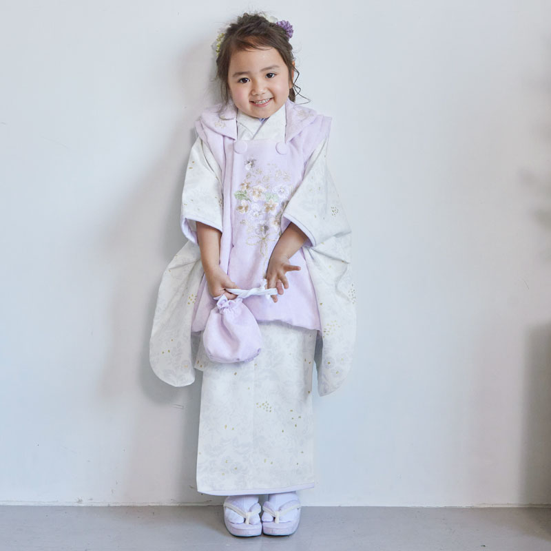 【新作】 七五三 着物 ハンドメイド ゴブラン生地　女の子 被布 被布ドレス 新作】 七五三 着物 ハンドメイド ゴブラン生地 女の子 被布