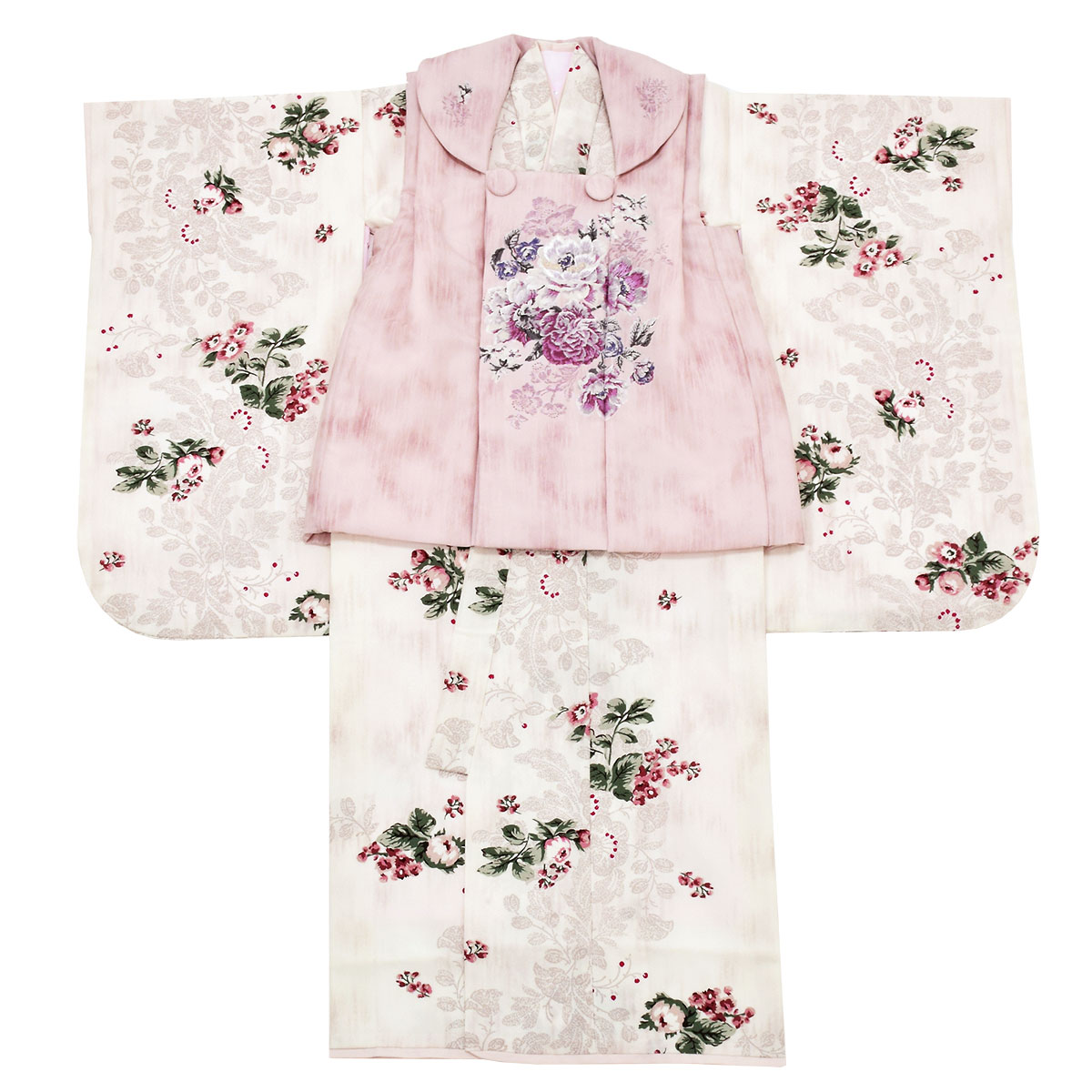 七五三被布 : JILL STUART K205 【三歳女児被布】ヴィンテージローズ