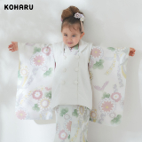 七五三被布 : KOHARU K239 【三歳女児被布】白x白菊熨斗目 | 七五三