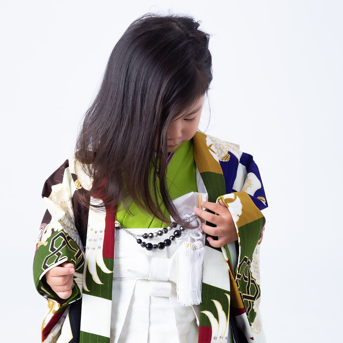 七五三男児　TA-3 七五三 着物レンタル 3歳 753 男の子 フルセット 被布 白龍×紺