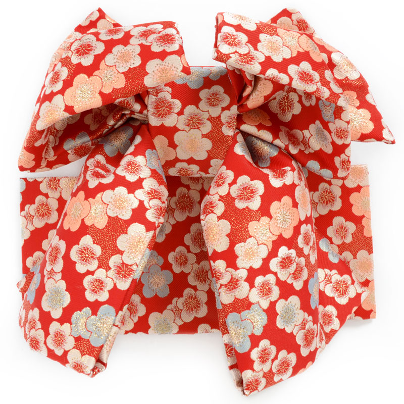 七五三七歳四つ身：N079 【正絹】淡ピンク 総絞り 熨斗束に手毬