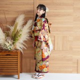 七五三七歳❣️四つ身着物光沢地未使用⭐︎赤地手毬花金彩煌びやか絢爛⭐︎完全フルセット 七五三七歳❣️四つ身着物光沢地未使用⭐︎赤地手毬花金彩煌びやか絢爛