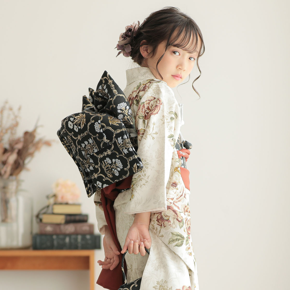 七五三七歳四つ身：N132 JILL STUART ヴィンテージローズ／オフ