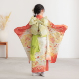 アンティーク　子供着物　身丈107センチ　友禅 アンティーク 子供着物 身丈107センチ 友禅